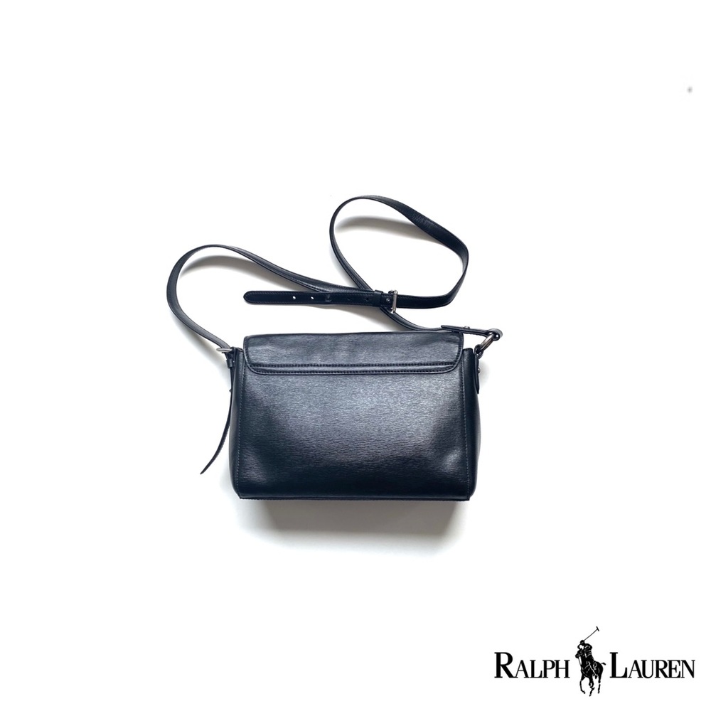 ralph lauren saffiano leather black crossbody bag - Picture 2 of 3
